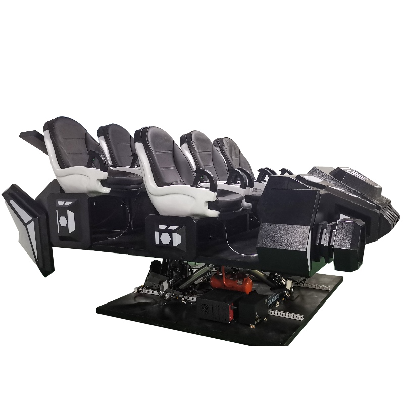 VR Σκούρο διαστημόπλοιο Ζωντανή επίσκεψη διασκέδασης έμπνευση virtual seat experience Κινηματογράφος 9Dvr 6 Καθίσματα 9dvr Για οικογένεια